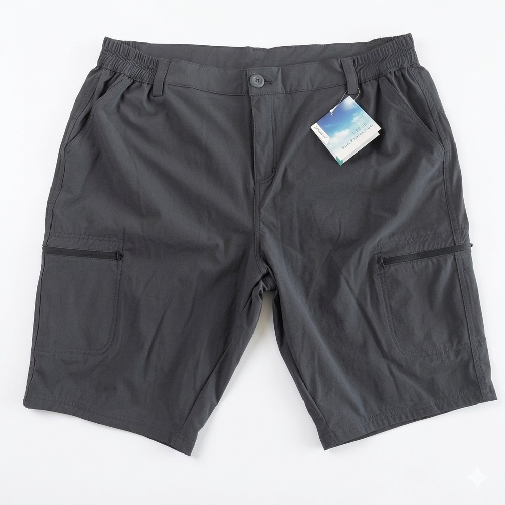 Willit Men's NWT Cargo Hiking Shorts UPF 50+  Sun Protection Gray Gorpcore Sz XL